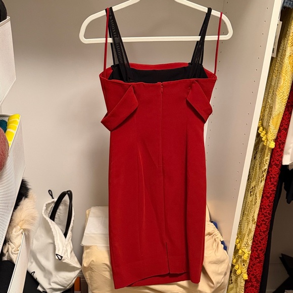 Cinq à Sept Strapless Red Dress - Picture 4 of 4